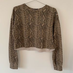 ZARA snakeskin sweatshirt